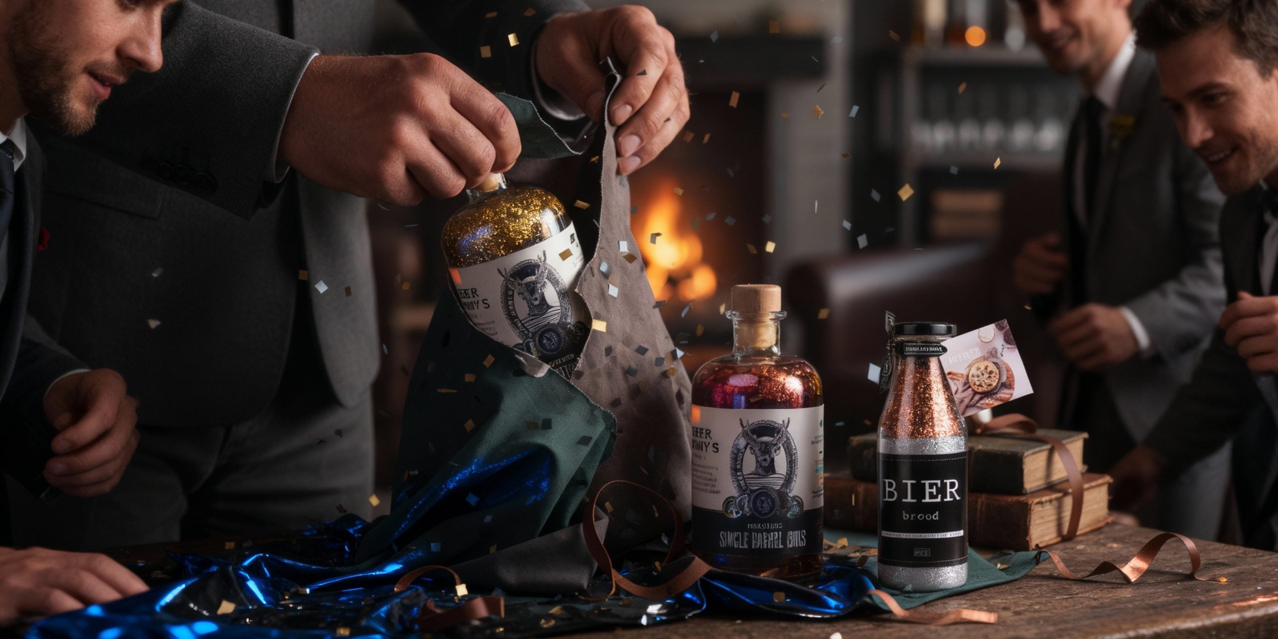Whisky in een cadeauzak