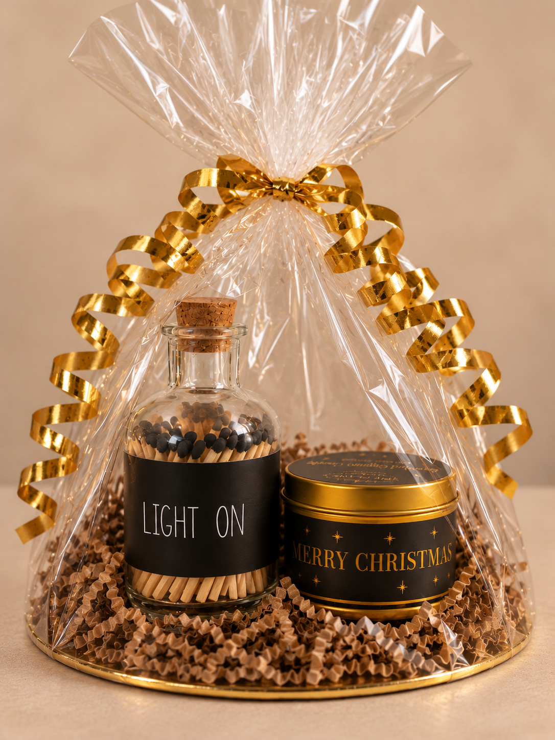 Cadeauset Kerst - Kaarsje met Lucifers