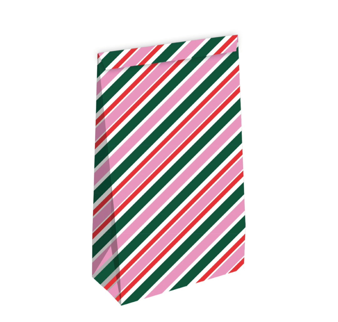 Cadeauzakje met blokbodem - Streepjes