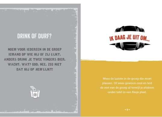 Het grote bierspelletjes handboek gevuld met hilarische spellen en uitdagingen drink of durf pagina
