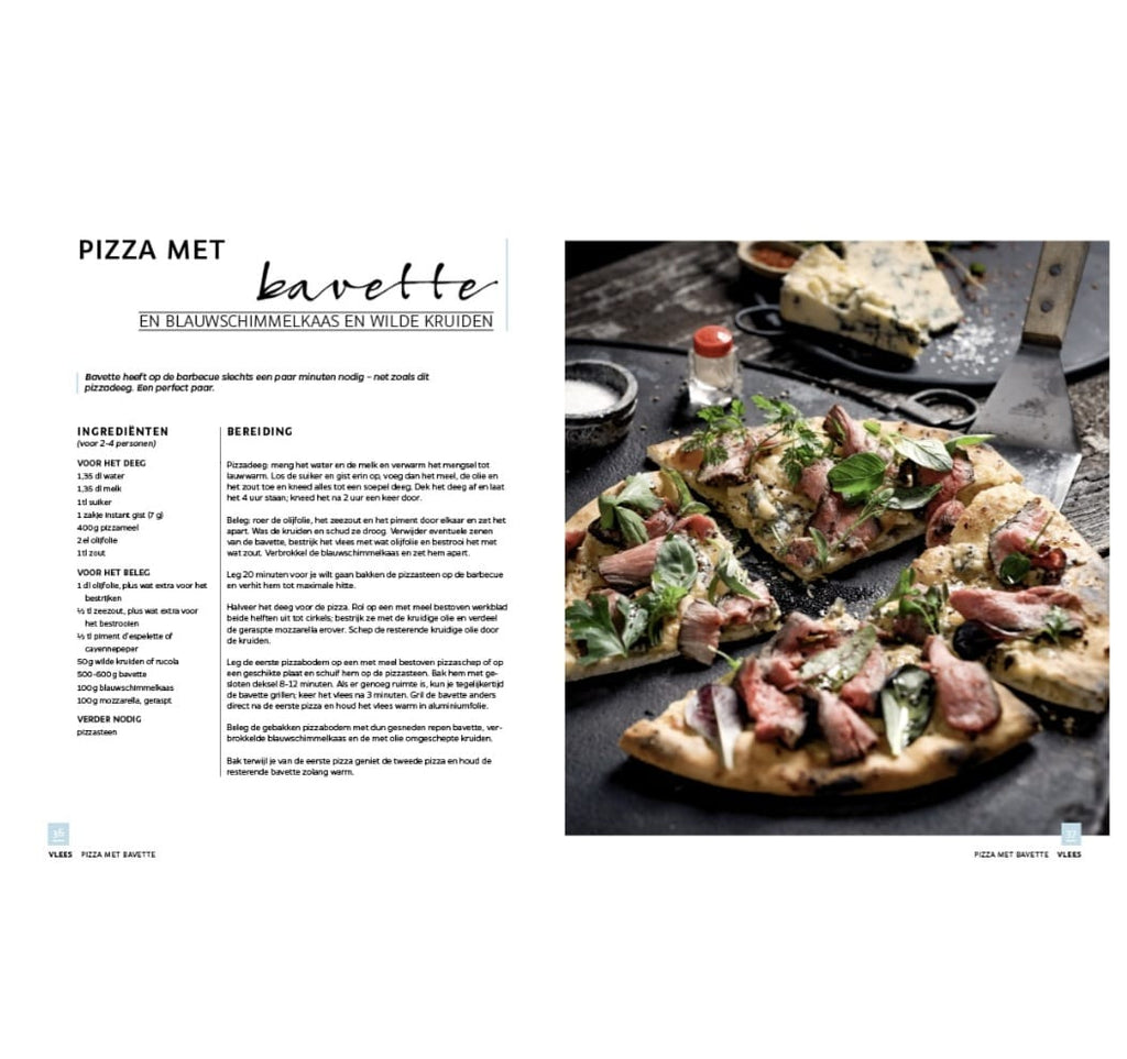 Pizza met bavette recept