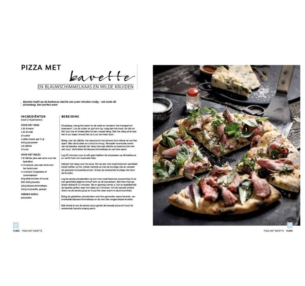 Pizza met bavette recept