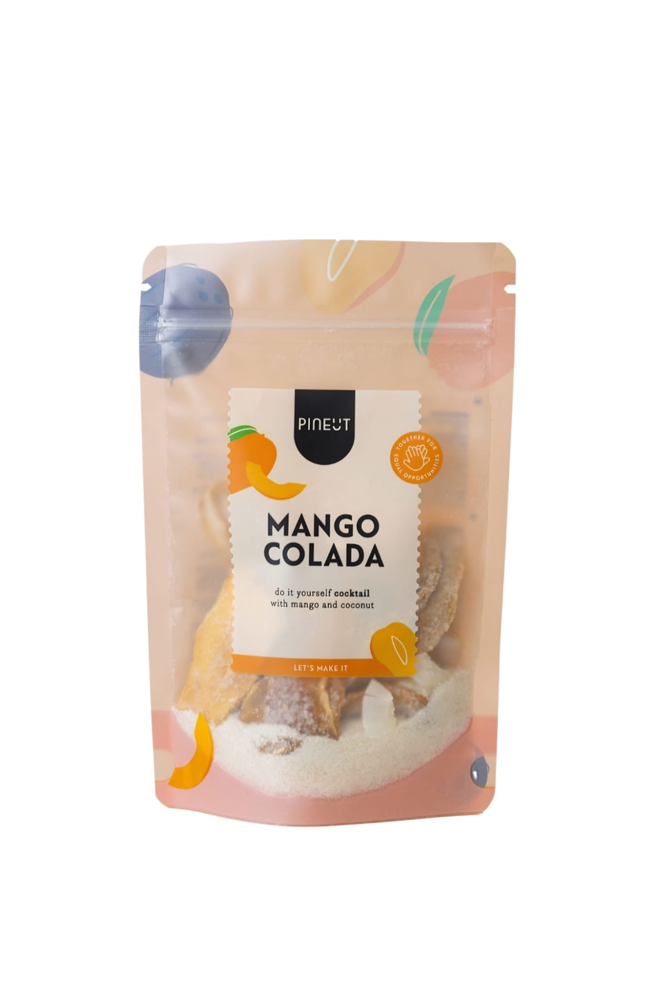 zak met kruiden om mango colada te maken