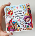 Sinterklaas tegeltje Lieve Sint, hier wonen...