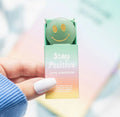 Lachend groene Aventurijn Kristal - Stay positive