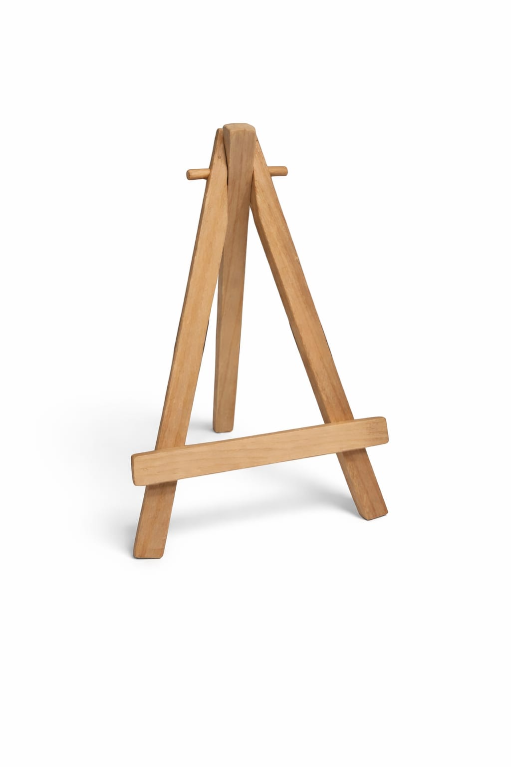Beukenhouten tegelhouder in de vorm van een schildersezel