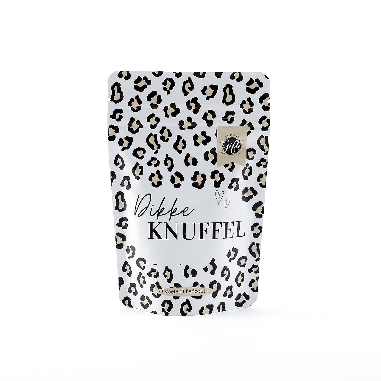 badzout in een zak met de tekst dikke knuffel