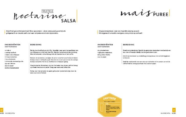 nectarine salsa en maispuree 
recept uit kookboek barbecue en bier 