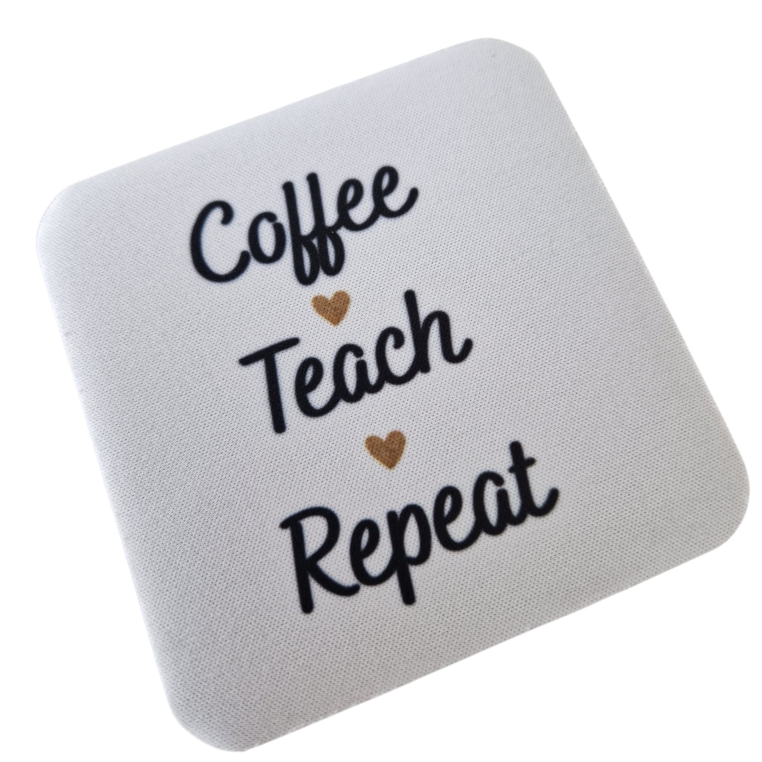 witte onderzetter coffee teach repeat