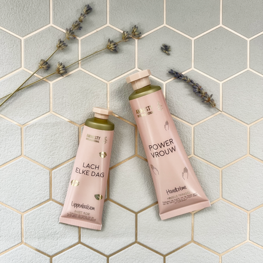 handcreme met de tekst powervrouw, vegan en dierproefvrij