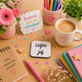 witte onderzetter liefste juf