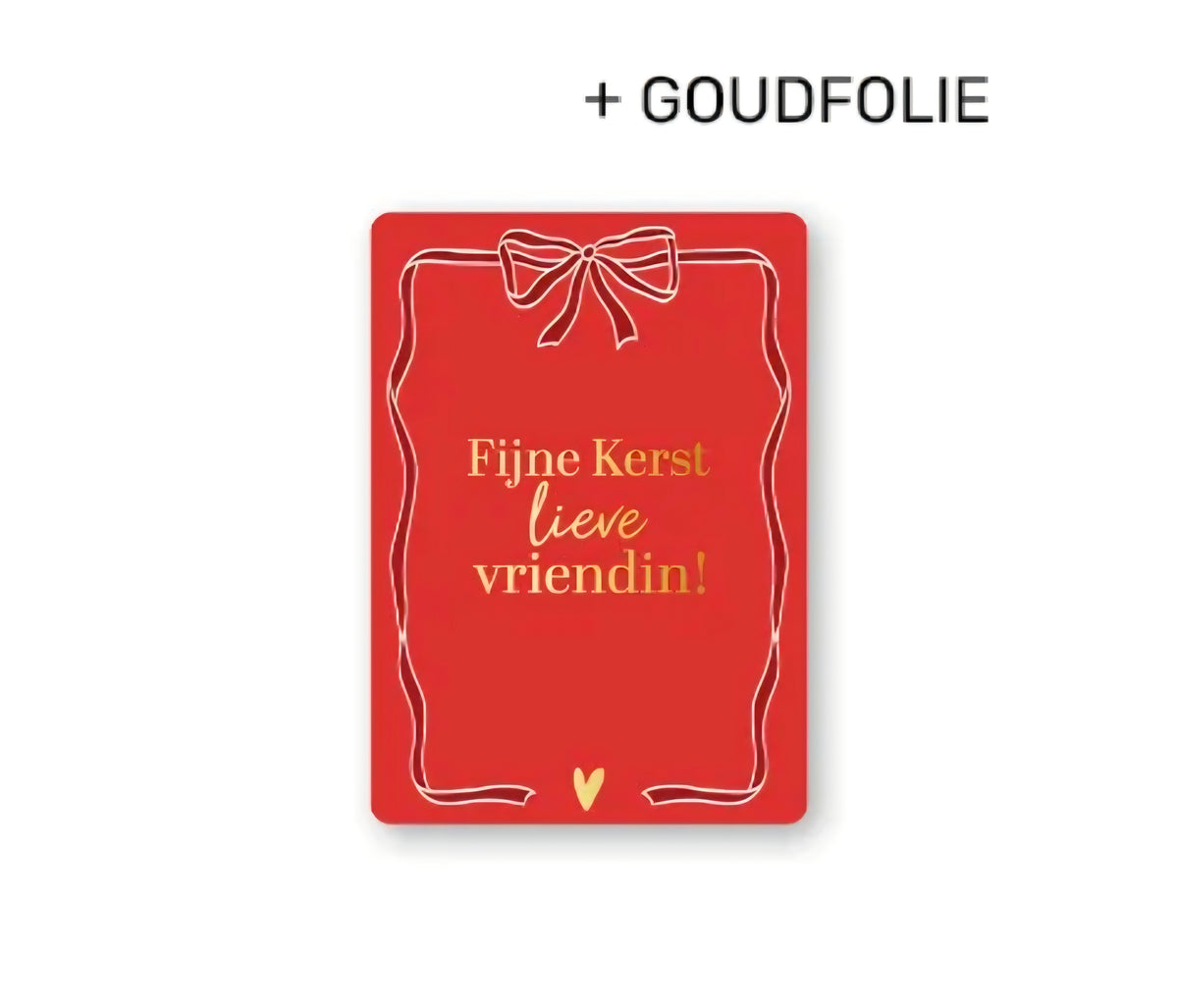 Cadeaukaartje -  Fijne Kerst Lieve Vriendin