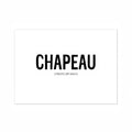 witte wenskaart chappeau trots op jou!!