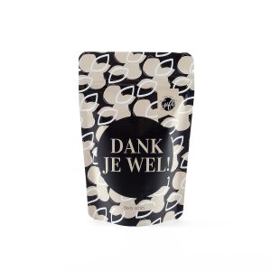 Bodyscrub met de tekst Dank je wel