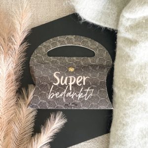 Snoeptasje super bedankt gevuld met zoete snoepjes