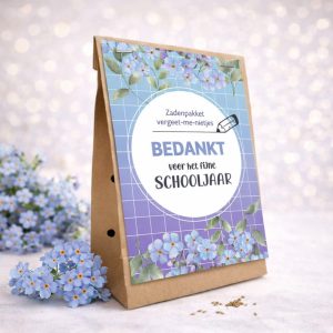 vergeet mij nietjes schooljaarcadeau
