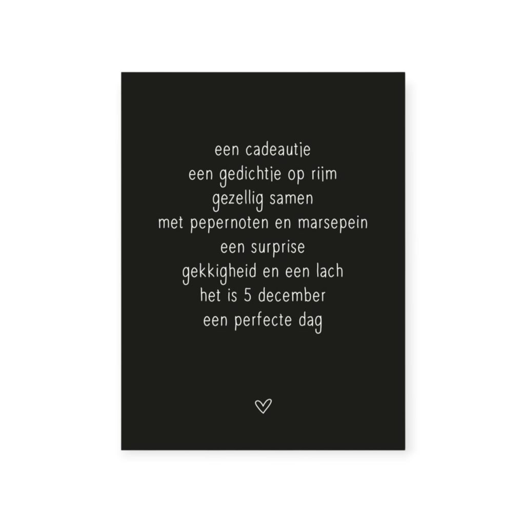 wenskaart sintgedicht