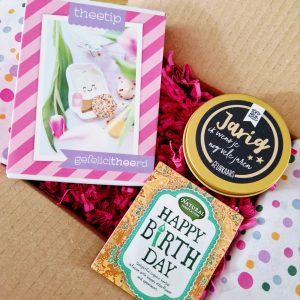 Cadeaupakket feestje in een doosje